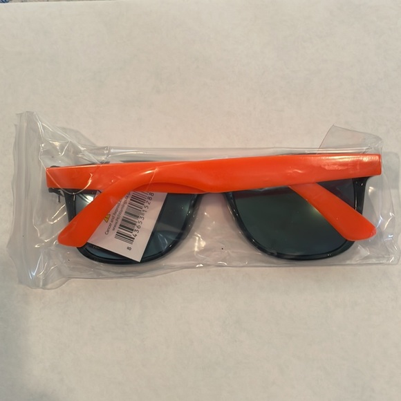 NWT Orange/Black Mirrored Square Sunglasses. - Picture 7 of 7